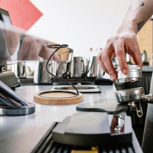 Coffee Dripper Stand Wooden Base Filter Cup Holder for Coffee Station