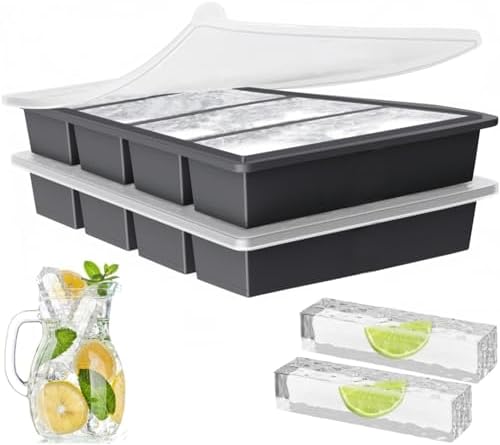 Silicone Ice Cube Trays Large for Whisky, Collins Ice Cube Mold Tray