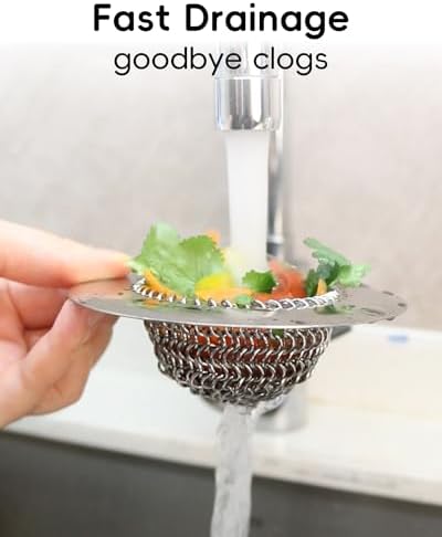 TRAPMATE 2 Pcs Stainless Steel Sink Drain Strainers