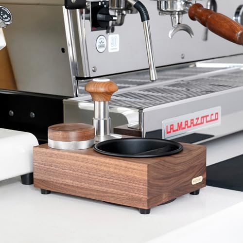 watchget Wooden Espresso Knock Box Counter Coffee Organizer