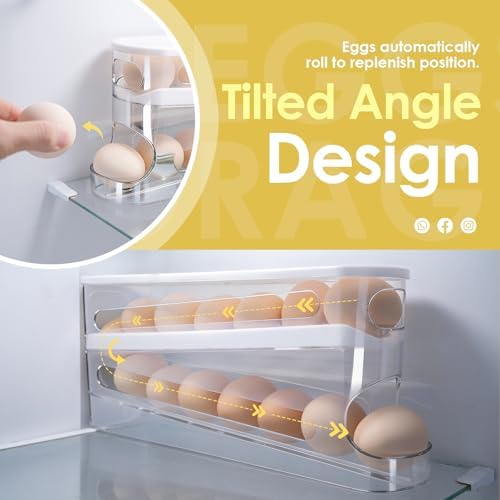 Sylphide 12-Capacity Rolling Egg Holder With Lid