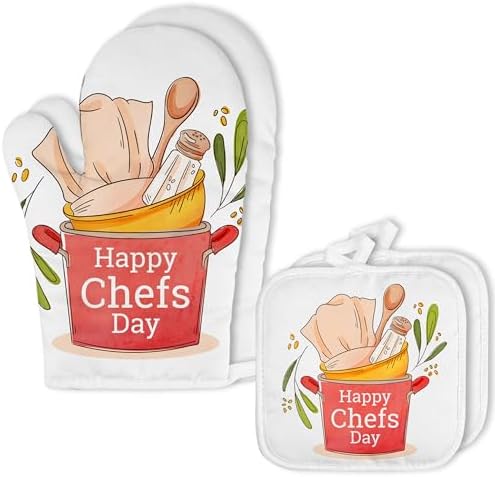 4-Piece Blank Sublimation Oven Mitt and Pot Holder Set