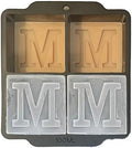 Monogrammed Ice Cubes Mold with Lid, 2 inch Whiskey Ice Cube Tray