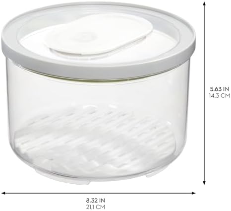 iDesign Small and Large Round Fridge Produce Bins with Removable