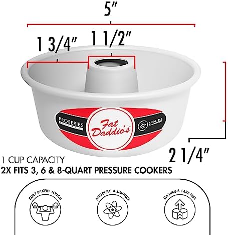 Fat Daddio's RMP-5 Anodized Aluminum Small Ring Mold Pan