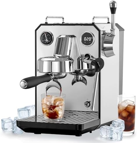 Gemilai G3006A Espresso Machine, 15 Bar, Stainless Steel