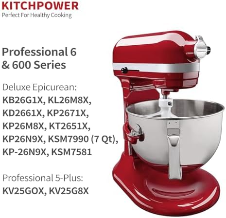 KITCHPOWER 6 Quart Beater for KitchenAid Bowl-Lift Mixers