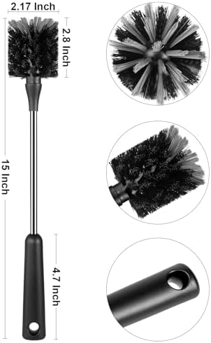 Bottle Brush, Long Stainless Steel Handle Water Bottle Brush Cleaner