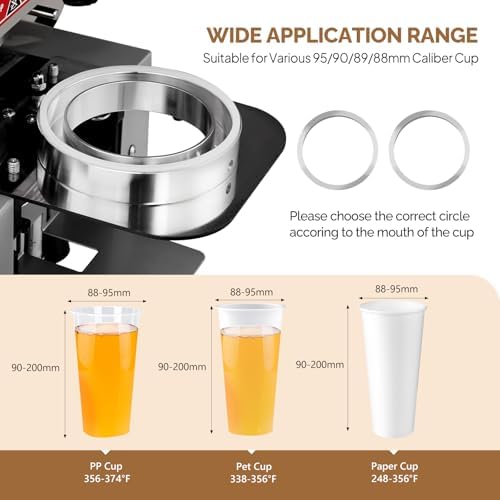 ROVSUN Fully Automatic Cup Sealing Machine, 500-650 Cups/H