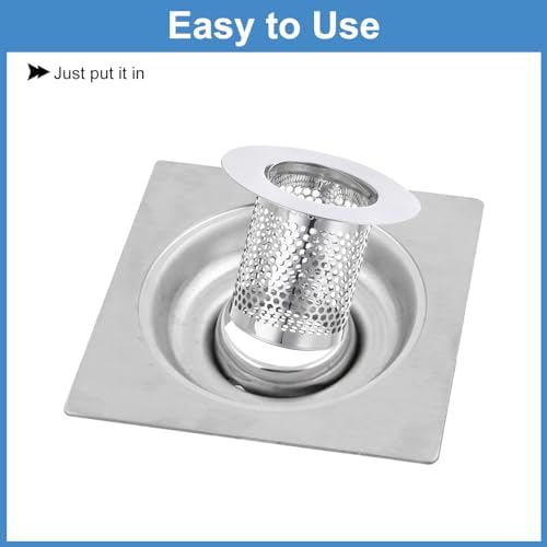 uxcell Shower Drain Strainer, 2 Pack, 2" x 2.5"