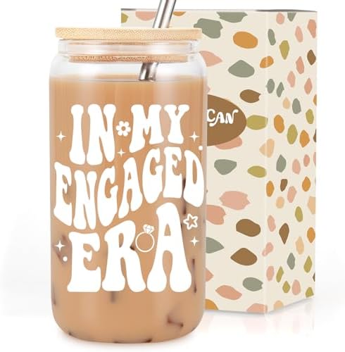 Coolife 16 oz Engaged Era Cup, Engagement Gifts for Women Her Fiance