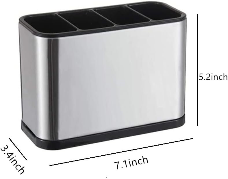 TESOT Silverware Caddy Utensil Caddy Spoon Holder with 4 Divided