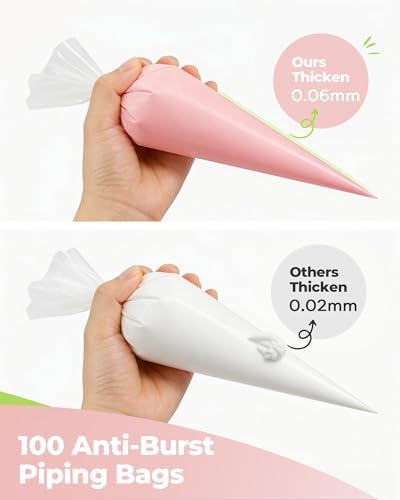 Kootek 124 Icing Piping Bags and Tips Set Frosting Cake Decorating Kit
