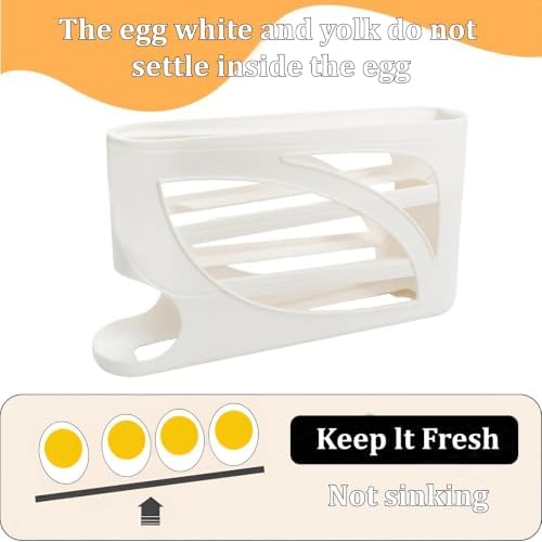 Egg Holder for Fridge, Auto-Rolling Dispenser