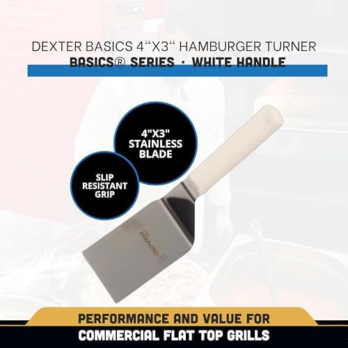 Dexter-Russell Basics 4" x 3" Hamburger Turner | P94854 | Square-End
