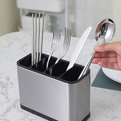 KESOL Kitchen Utensil Holder, Silverware Organizer -4 Divided
