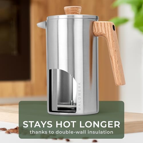 WALDWERK 34 oz Stainless Steel French Press