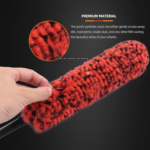 SPTA 1-Piece Microfiber Drill Wheel Brush