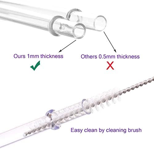 DAKOUFISH 6 Inch 7 Inch 8 Inch 9 Inch 10 Inch 11 Inch Clear Reusable
