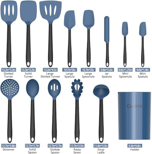 Coukre 14-Piece Silicone Kitchen Utensil Set