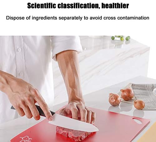 6Pcs Color Coded Cutting Boards Set, Flexible Non-Skid Kitchen Mats