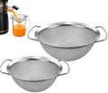 2 Pack Fine Mesh Juice Strainer for Juicing, Dual Handle 304 Stainless