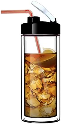 Sun's Tea Glass Double-Wall Tumbler (TM) | 18oz Travel Mug with Lid