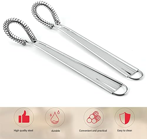 Stainless Steel Sauce & Gravy Whisk, Mini Egg Whisk Beater Milk