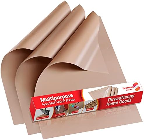 Teflon Sheets for Heat Press Paper and Baking, Reusable PTFE Cover