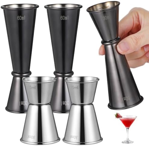 Cocktail Jigger Dual Capacity Stainless Steel 15/30ml and 30/60ml