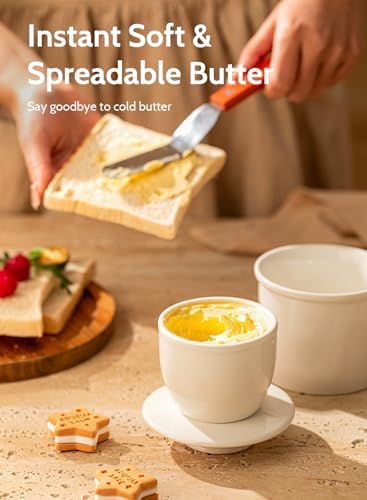 Sweese French Butter Dish - Butter Crock for Counter with Water Line