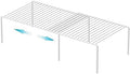 iPEGTOP Expandable Freezer Cabinet Storage Shelf, 2 Pieces Rustproof