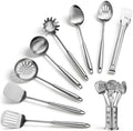 Stainless Steel Cooking Utensils Set,ZIPENY 9 Pieces Kitchen Utensils