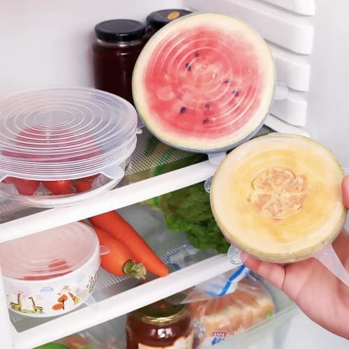 Swedish Home Silicone Stretch Lids, Pack of 6
