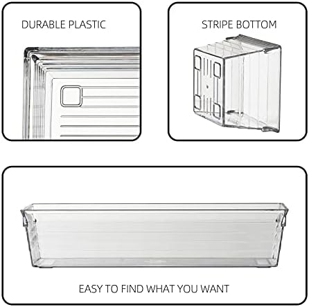 Clear Plastic Drawer Organizer Tray for Vanity Cabinet