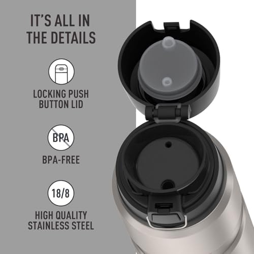 THERMOS Stainless King Vacuum-Insulated Drink Bottle, 24 Ounce, Matte