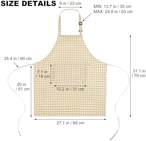Apron for Men & Women, Lightweight Chef Apron for Cooking, Kitchen &