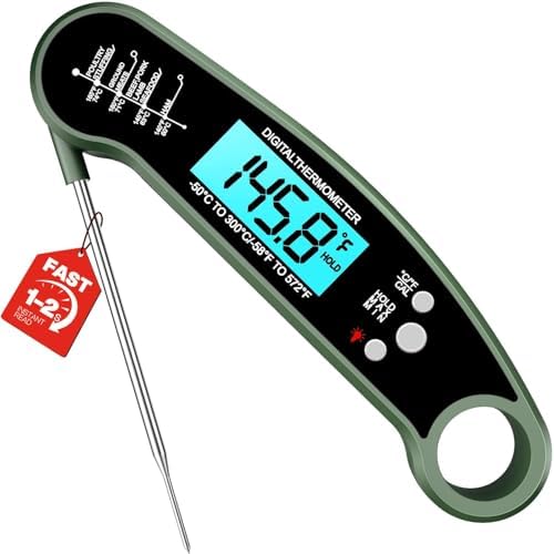 Digital Instant Read Meat Thermometer, Green