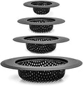 4 Pack Hair Catcher Shower Drain Covers, Sink Strainer Set for Kitchen