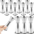 12 Pcs Jigger for Bartending 2 oz 1 oz 304 Stainless Steel Shot