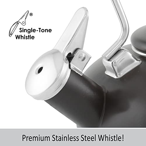 Chantal Carina Tea Kettle, 1.8 QT, Black