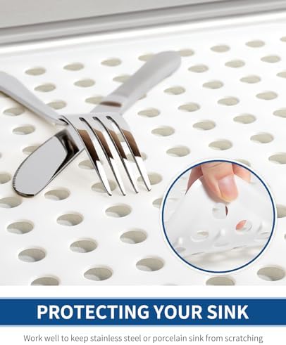Bligli Sink Mat, 2 Pack, 11.2x12.7inch