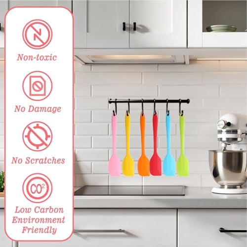 Mini Silicone Spatula - 36Pcs Mini Spatulas for Kitchen Use, 8.3 Inch