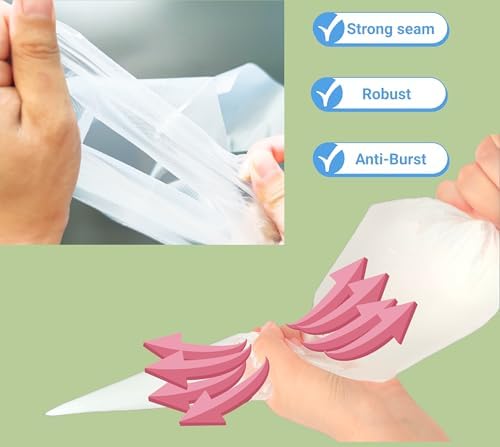 24 Inch Piping Bags, 100 Pack Tipless Pastry Bags