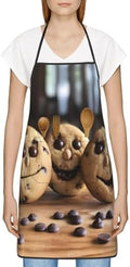 Chocolate Chip- Aprons For Women & Men,Chef Apron,Adjustable Bib
