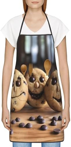 Chocolate Chip- Aprons For Women & Men,Chef Apron,Adjustable Bib