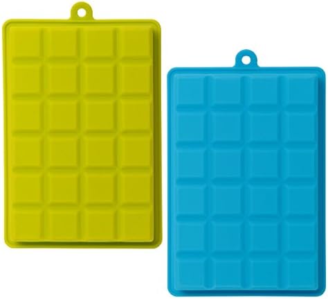AYI&AYEE Silicone Ice Cube Trays with Lids, 2 Pack 24 Cavity Molds for
