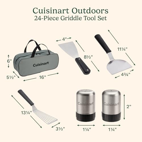 Cuisinart 24-Piece Griddle Tool Set with Storage Tote