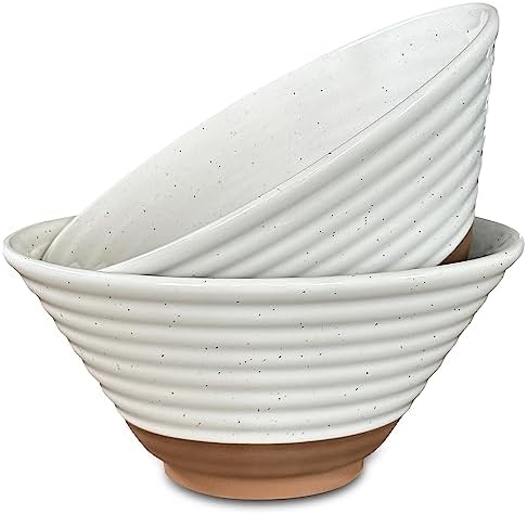 MORA Ceramic Ramen Bowl Set of 2, 45oz - Great for Pho, Miso Udon