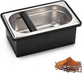 Espresso Knock Box,Large capacity Stainless Steel coffee knock box